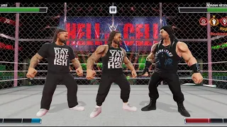 Hell in a cell Jey Uso vs Roman reigns WWE Mayhem