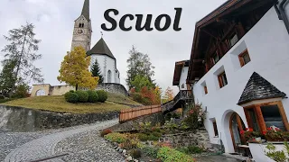 So beautiful autumn in Village  Scuol Switzerland (part 1)