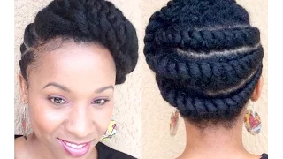 Natural Hair| Flattwist Updo/Protectivestyle