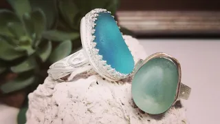 Making Sea Glass Ring with Art Clay Silver