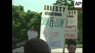 USA: WASHINGTON: SIERRA LEONE PROTEST