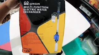 UNBOXING SunSun HXS-02 ELECTRIC syphon sand cleaner