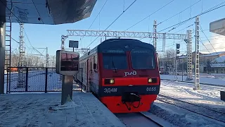 Электропоезд ЭД4М-0055 с сообщением Фрязево-Апрелевка.