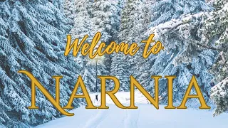 WINTER NARNIA Ambience - ASMR, soft original music, falling snow, sleigh bells, footsteps, wind...