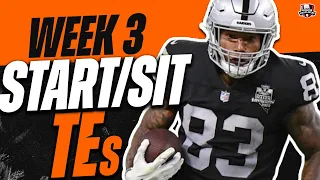 2022 Fantasy Football - MUST Start or Sit Week 3 Tight Ends -  Every Match Up!!!