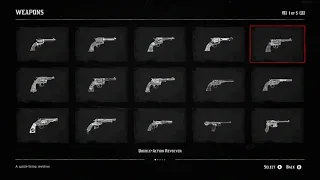 RDR2 ALL 63 Weapons Compendium