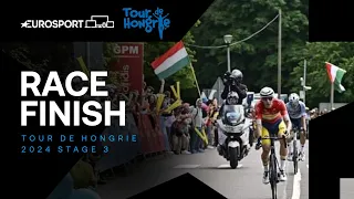 VICTORY! 😮‍💨 | Tour Of Hungary Stage 3 Race Finish | Eurosport Cycling