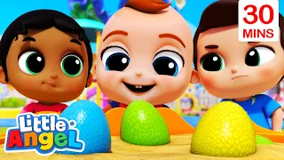 What's in the Eggs? | Baby John’s Playtime Songs & Nursery Rhymes @littleangel