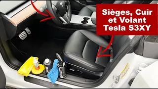 Comment nettoyer et protéger le 'cuir' de votre Tesla ? Model 3, Y, S et X
