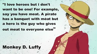 Top 10 MOST EPIC Luffy Quotes - One Piece Awesome Moments