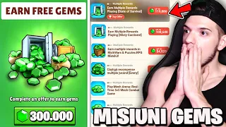 PRIMESTI 300.000 GEMS GRATIS DACI FACI MISIUNI IN NOUL UPDATE! Stumble Guys