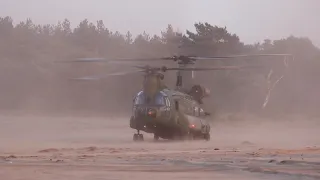 Dutch CH-47D Chinook brownout on GLV-5