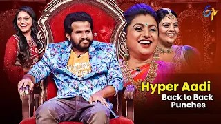 Hyper Aadi Hilarious Comedy Punches | Jabardasth Naresh, Raising Raju, Shanti Swaroop | ETV Telugu