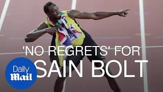 'I did it for the fans. No regrets' says Usain Bolt after 100m final - Daily Mail