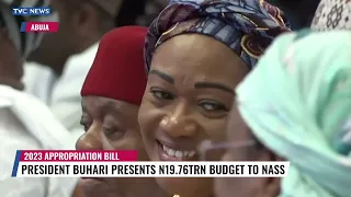 (WATCH FULL VIDEO) Buhari Presents N20.5TRN  As 2023 Budget To National Assembly