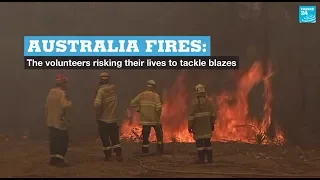 Australia fires: the volunteers risking their lives to tackle blazes