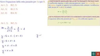 Equazione della retta passante per due punti - definitiva