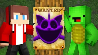 Scary CATNAP is WANTED by JJ and Mikey at NIGHT in Minecraft Maizen!