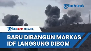 Baru Dibangun, Markas Besar Brigade Liman Israel Langsung Hancur Berkeping-keping Dibom Hizbullah