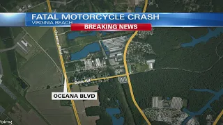 Fatal motorcycle crash closes northbound lanes of Oceana Blvd. in VB