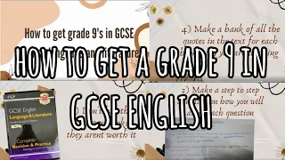 How to get GRADE 9 in GCSE ENGLISH language and literature