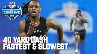 Top 10 Fastest & Slowest 40-Yard Dash Times from the 2024 NFL Combine