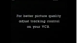 FOR BETTER PICTURE QUALITY ADJUST TRACKING CONTROL ON YOUR VCR