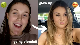 going blonde for the first time ever - autumn 2021 glow up!