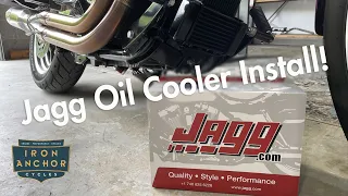 Harley Running Hot? Here's our fix! Jagg Oil Cooler Install.