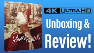 Almost Famous (2000) 4K UHD Blu-ray Steelbook Unboxing & Review!