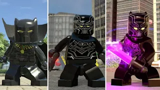 Evolution of Black Panther in LEGO Marvel Videogames