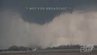 04-04-2023 Lewistown, IL - Large Tornado Intercept Just Outside of Small Illinois Town