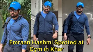 Kissing Star Emraan Hashmi Gets Spotted at Outside of Gym In Khar