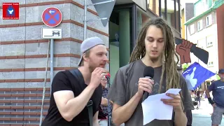 Protest in Münster: "Kein Werben fürs Sterben!" - Rede Max Siekmann SDS.dieLinke Münster