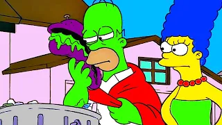 HOMERO SE lNT0XIC4 CON UN SANWICH DE 1.000 AÑOS...... LOS SIMPSON CAPITULOS COMPLETOS