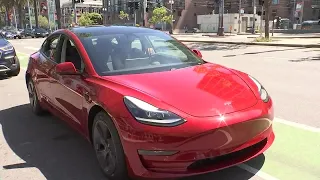 MUST SEE: Backseat Tesla rider at it again with a brand new set of wheels