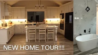 NEW HOME TOUR!!! finally moving in our new home after roughing it for 5 months!