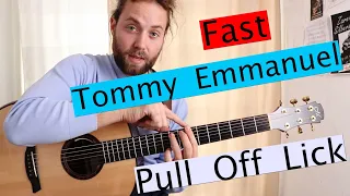 Fast Tommy Emmanuel Pull Off Lick Lesson With TABS