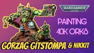 How to Paint Orks | Gorzag Gitstompa & Nikkit | Warhammer 40k Ork Painting Tutorial