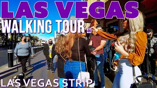 Las Vegas Strip Walking Tour 1/2/21, 12:30 PM