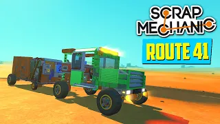 СТРОЮ ПРИЦЕП 🚚 ВЫЖИВАЛЬЩИКА в ПУСТОШИ. ROUTE 41 | SCRAP MECHANIC