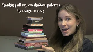 One entire year of tracking my eyeshadow palette usage | Results 2023