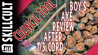 Council Tool Boy's Axe After Cutting 1/3rd Cord of Firewood, Review