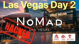 Las Vegas Vlog Day 2 | MGM Hack Starts | Wynn | Nomad | Giant Burritos | Din Tai Fung | Aria | Cosmo