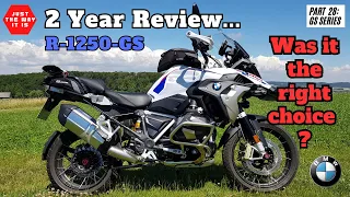 BMW R 1250GS Two Year Owners Review / Test. Positives, Negatives plus upgrades and top 5 Accessories
