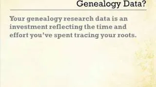 Backing Up Your Genealogy Data by Thomas MacEntee - a Preview