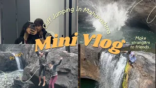 SUMMER IN Maharashtra//Cliff Jumping with Waterfall View-Vlog