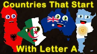 Countries & US States That Start With Letter A - Countries of the World Song