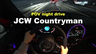 2024 Mini Countryman JCW All4 POV night drive