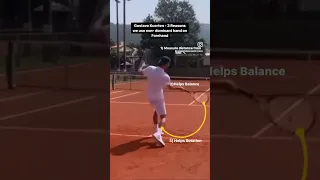 Gustavo Kuerten - The 3 reasons advanced players use the non-dominant arm while hitting a forehand